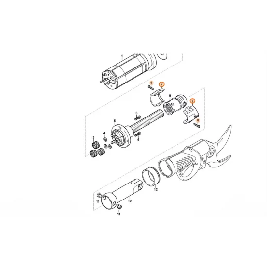 STIHL  Przetwornik obrotowy 4861 400 7700